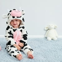 Novorođenčad jednodijelna zimska odjeća Toddler Cosplay party Fox, krava, patka Kostim Kids životinjski