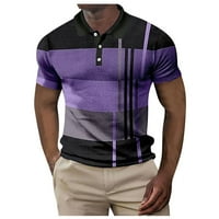 Muška košulja Golf košulja Geometrija 3D Print Outdoor Street Streat kratkih rukava Down Odjeća za ispis