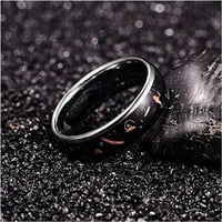 Tungsten vjenčani prstenovi za muškarce bakreni bilježnici ugrađeni polirani kupovini volfram karbidni prstenovi udobnosti veličine 7-12