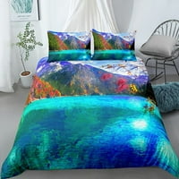3D prekrasan pejzažni set mekog posteljina king size prekrivači za prekrivače Twin Jednokrevetni pokrivač