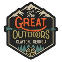 Clayton Georgia The Great na otvorenom dizajn naljepnica vinilne naljepnice