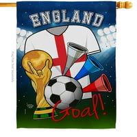 Svjetski kup Engleska fudbalska kuća zastava dvostrano dvorište baner