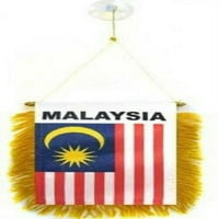 Malezija mini banner zastava odlična za auto i home Window Mirror Viseća strana