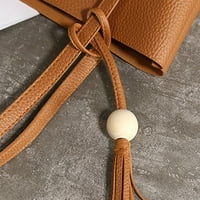 Krske torbe za žene Trendi školski pribor Ruksak Fringed Drvena perla Trodijelna ženska ramena prijenosna