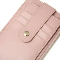 Ležerne prilike jednostavne držač kartice u boji ultra tanki PU kožne žene Novčanice kratke torbe s