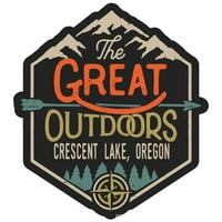 Crescent jezero Oregon Veliki na otvorenom dizajniraju naljepnicu vinilne naljepnice