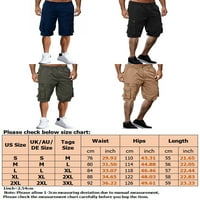 Paille muške dungarees srednje struk Cargo kratke hlače Ljetne kratke hlače Klasična fit workout dno