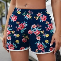 Yubatuo kratke hlače za žene modne sportske kratke hlače Kućne ležerne tiskane hlače na plaži Yoga Ženske