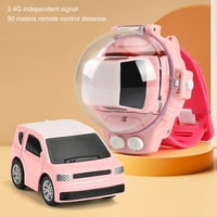 Yoone Set Mini RC Car LED svjetlo efekt Slatki stiling punjivi minijaturni model protiv interferencije