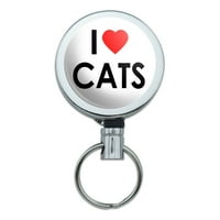 Ljubavna heart mačka uvlačiva za remen za klip tastera