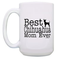Thiswebs Chihuahua Dog mama Pokloni Najbolja Chihuahua mama ikad pseća majka pokloni 15oz krigla kafe