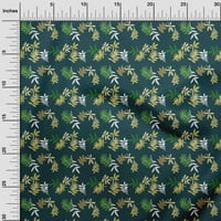 Onuone viskoza šifon teal zelena tkanina ostavlja obrtni projekt Dekor tkanina Štampano od dvorišta