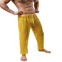 SUNISERY MEN SEXY MESH FINGNET HLAČE Čvrsto pogledajte kroz hlače Stretchy pantalone za mišićevu strukture za spavanje