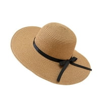 Sunčani šeširi za ženske proljeće i ljetne žene plaža lično za odmor povremena tkana šešir za sunčanje