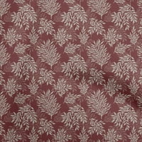 Onuone pamuk poplin maroon tkanina Boho dekorativni afrički opskrbljivanje lišća Ispiši šivanje tkanine sa dvorištem širom