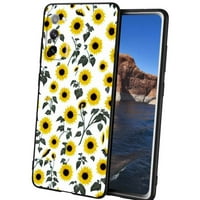 Zlatni-leptir-crno-zlatno-cvjetno-print-cvijeće-futrola za leptir-otporna na udarce za Samsung Galaxy