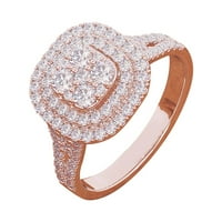 Lowrofile Pokloni za žene Izvrsne prstenove ogrlice nakita Nakit set Diamond Circon lanac privjesak
