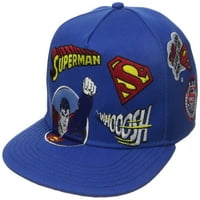 Superman patchwork ravni rub podesivi šešir