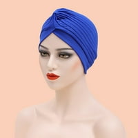 Ženska muslimanska rasteza turbana hat hemo kapa za glavu za gubitak kose