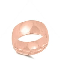 Vaš stil Rose Gold-Tone Comfort FIT prsten. Sterling Silver Band nakit ženska veličina 13