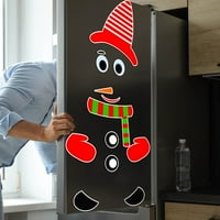 Outfmvch Božićni ukrasi Početna Dekor Snjegovinski hladnjak Božićne ukrase Naljepnice Xmas Odrezi za