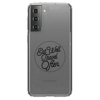 Distinconknk Clear ShockOfofofofoff hibrid za Galaxy S21 + Plus 5G - TPU branik akrilni zaštitni ekran