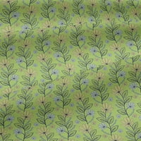 Onuone pamučni dres narančastog tkanina od listova i cvijeta cvjetna DIY odjeća za preciziranje tkanine