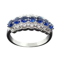 Prstenovi za dječake 8- angažman okrugli rez Zirkoni Žene vjenčani prstenovi nakit prstenovi za žene