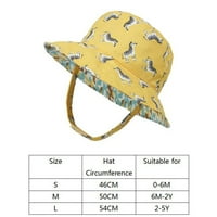 Dyfzdhu Bucket HATS Kids Crtani šešir za sunčanje Široka Brim UPF 50+ Zaštitni šešir za dječake Toddler