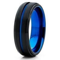 Plavi volfram prsten plavi volfram prsten za prsten za prsten za muškarce i žene četkice