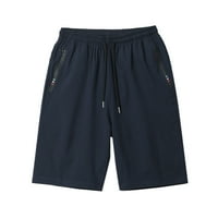 Iopqo muške kratke hlače za muškarce koji vode sportski džepovi u boji casual hlače čvrste kratke hlače