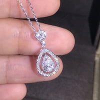 GLANJSKE BIRCH WOGE Creative Rhinestone Decor Charm ogrlica sa ogrlicama u obliku vode nakit poklon