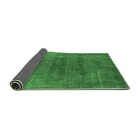Ahgly Company u zatvorenom okrugli orijentalni smaragdni tepih za zelenu industrijsku površinu, 7 'krug