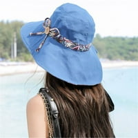 Sunčani šešir za žene ribarsku sunčani šešir na otvorenom plažama Travel Ljetna kapa Reverzibilna dvostrano-vinsko-vino