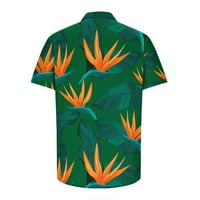 Muška povremena havajska majica Ljeto kratki rukav tropska cvjetna plaža Aloha košulje Loose Regularno