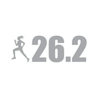 Ženski maraton 26. Naljepnica Decal Die Cut - samoljepljiv vinil - Vremenska zaštitna - izrađena u SAD