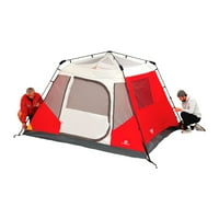 Odlazni QuickCamp osobi kabinski šator s kišnim vrećicom, crvenom bojom