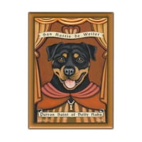 Retro kućni ljubimci Magnet, patronski serija Saint Dog, Rottweiler, Vintage reklamna umjetnost, 2,5