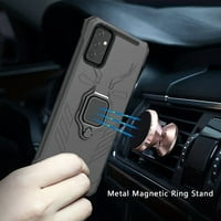Za Apple iPhone šankovo ​​otporan sa magnetskom automobilom Kickstand Držač prstenastih tekstura TEKSTURE