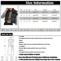 Jakne za žene, zimski lagani prsluk Comfy zip up bez rukava zimski rezervoar vrhunskog odjeće prekriven
