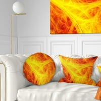 Art DesimanArt 'Orange Mystic Psihodelic Texture' Apstraktni jastuk za bacanje u. In. Srednji