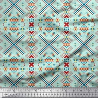 Soimoi Rayon tkanina križa i trokuta geometrijska tiskana tkanina od dvorišta široka