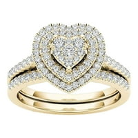Wendunide prstenovi puni dijamantni prsten za ljubav u obliku modnog šuplje rezbaring dijamantski prsten D