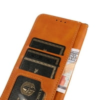 OnePlus Nord n ​​Case, Dteck PU kožna flip futrola sa magnetskom zatvaračem za oneplus Nord N100, Brown