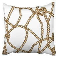 Šareno zlato elegantno s prekrasnim realističnim zlatnim lancima na bijelom apstraktnom kozmetičkom