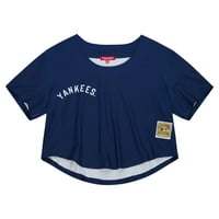 Ženska Mitchell & Ness Navty New York Yankees Cooperstown Kolekcija Crop Majica