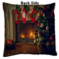 Drveni stol Prednji kamin Božićno drvce Reverzibilni sirena Sigarinski jastuk na jastuku Početna Dekor