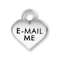 Sterling srebrna 8 šarm narukvica sa priloženim e-poštom mi Valentines Candy Heart Word Charm