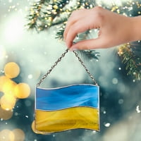 Kolorska akrilna suncobrana ukrajinska boja akrilna boja akrilni ukras prozora, jedna veličina