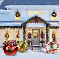 Božićna kugla za naduvavanje, PVC naduvavajuća božićna lopta, divovski na otvorenom Božićni ukrasi za